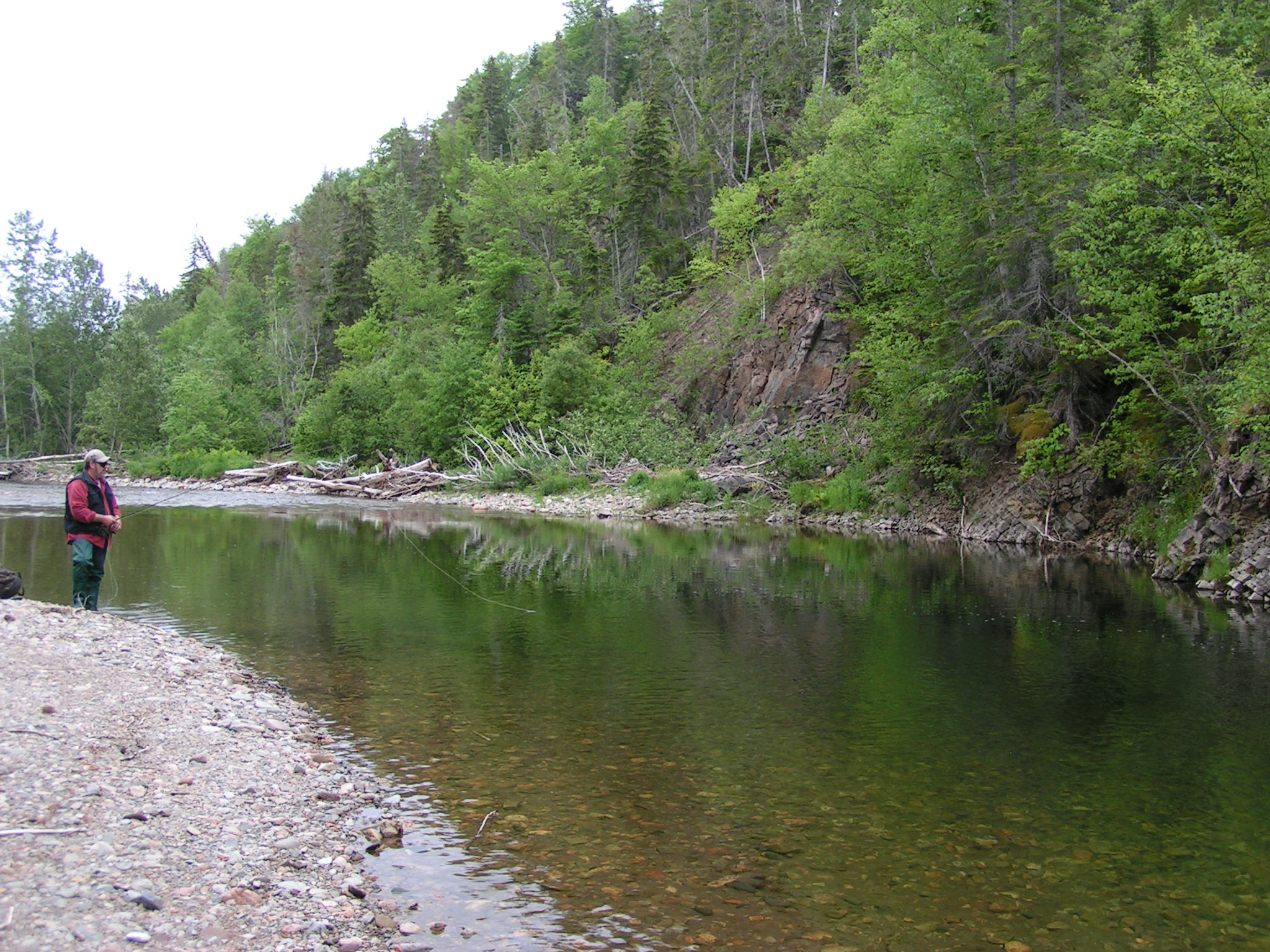 Harvey casting upstream